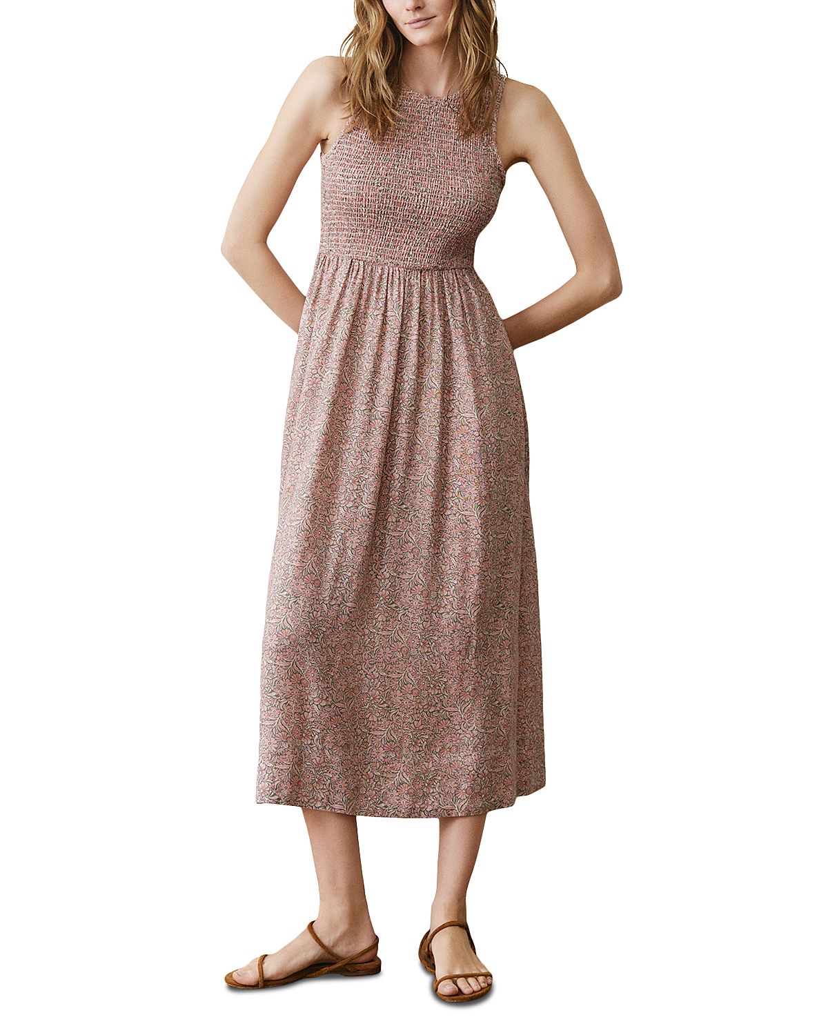 Marine Layer Darcy Smocked Maxi Dress