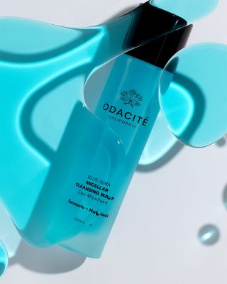 Blue Aura Cleansing Water Neem + Holy Basil + Turmeric Ayurvedic Anti-Pollution Formula 4 oz.