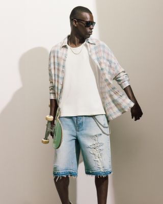 Venice Relaxed Fit Distressed Jean Shorts - Exclusive