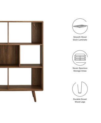 Transmit 7 Shelf Wood Grain Bookcase