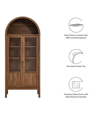 Tessa Tall Arched Storage Display Cabinet