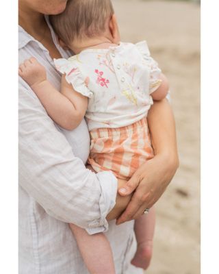 Unisex Short Sleeved Flutter One Piece Bodysuit - Baby