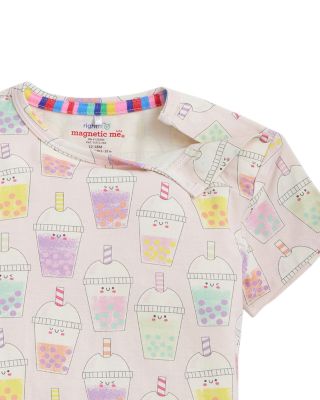 Girls' Boba Beau Tea RightFit™ Magnetic Pajama Set - Little Kid, Big Kid