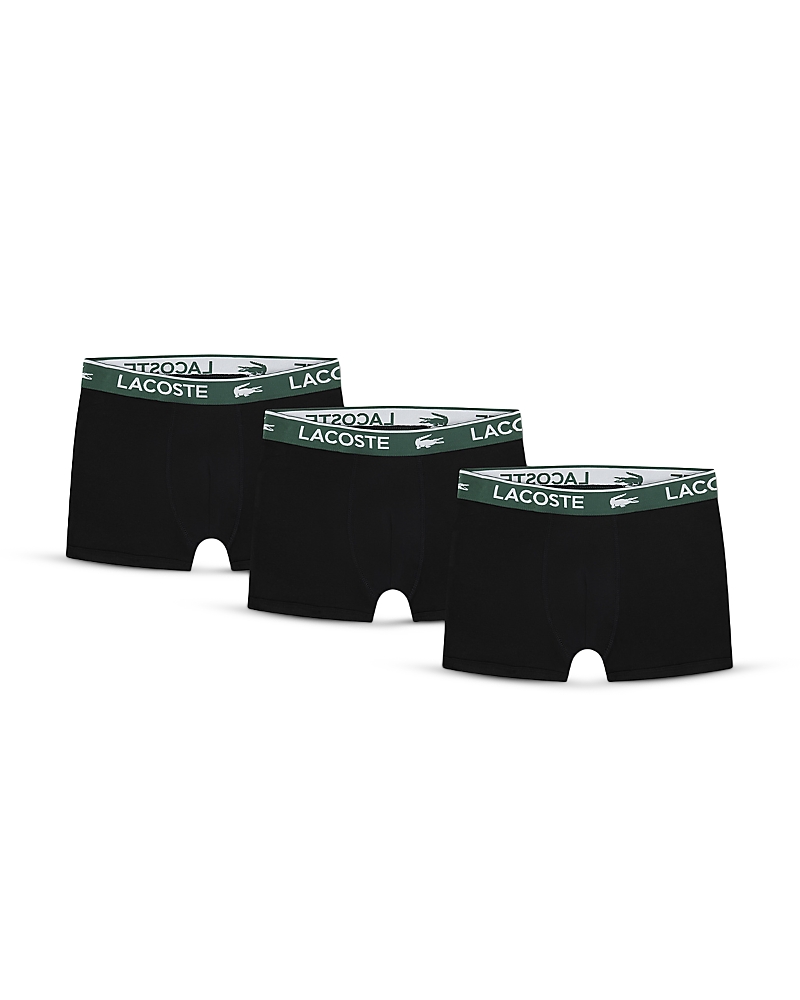 Lacoste Boys' Solid Boxer Briefs, 3 Pack - Big Kid
