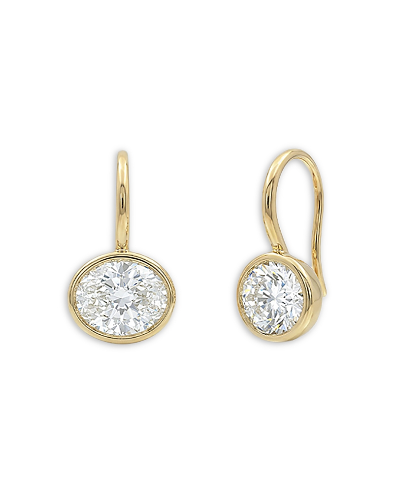 Shashi Cubic Zirconia Bezel Drop Earrings