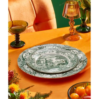 Heritage Green Italian Salad Plate, Set of 4