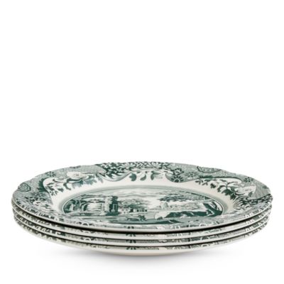 Heritage Green Italian Dinner Plate, Set of 4