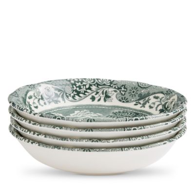 Heritage Green Italian Cereal Bowl, Set of 4