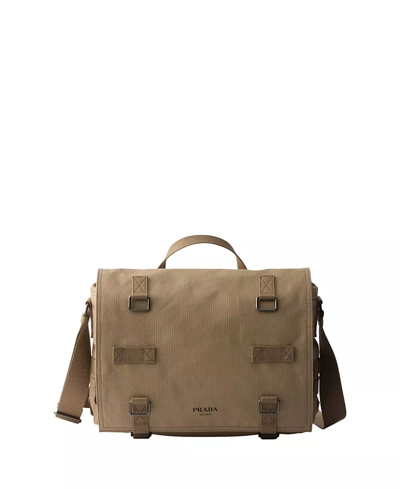Prada Canvas Shoulder Bag