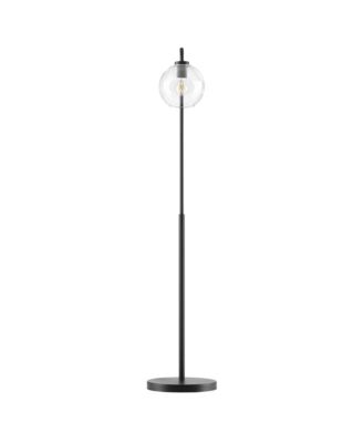  Silo Glass Globe Glass and Metal Floor Lamp
