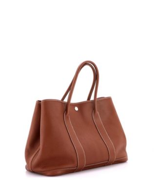 30 Garden Party Tote Leather