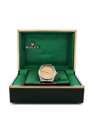  Oyster Perpetual Datejust Automatic Watch in Stainless Steel and Gold with Diamond Markers 36mm