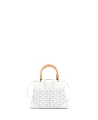  Mini Saigon Top Handle Bag Coated Canvas with Leather