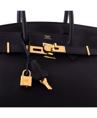 Birkin 30 Handbag Black Togo with Gold Hardware