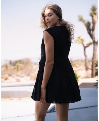  Gari Cotton Cover-Up Cap Sleeve Dress