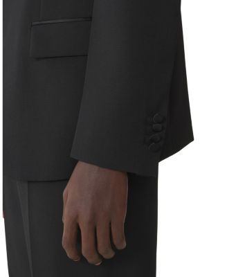 Wool Jacket With Stand-Up Collar