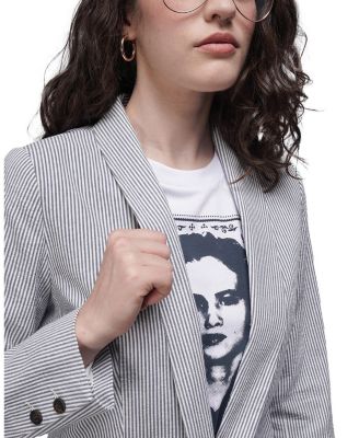 The Empower Seersucker Tux Blazer