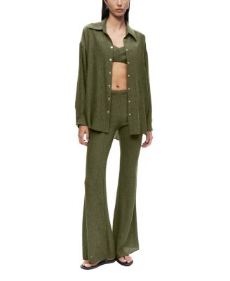  Flared High-Waist Pants