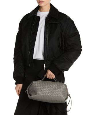 Gioco Intrecciato Woven Leather Handbag