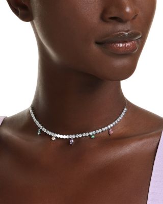 Ariana Grande x Swarovski Cubic Zirconia Tennis Necklace, 11.75-17.37"