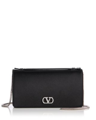 VLogo Leather Wallet on Chain