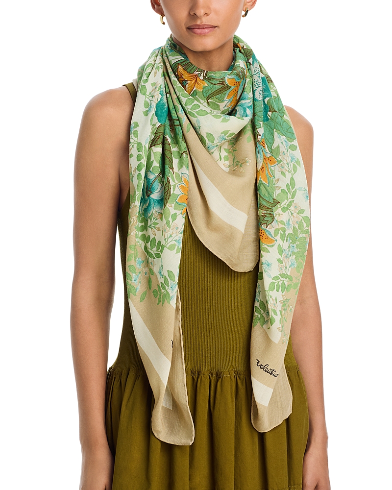 Valentino Garavani Wool & Cashmere Floral Shawl