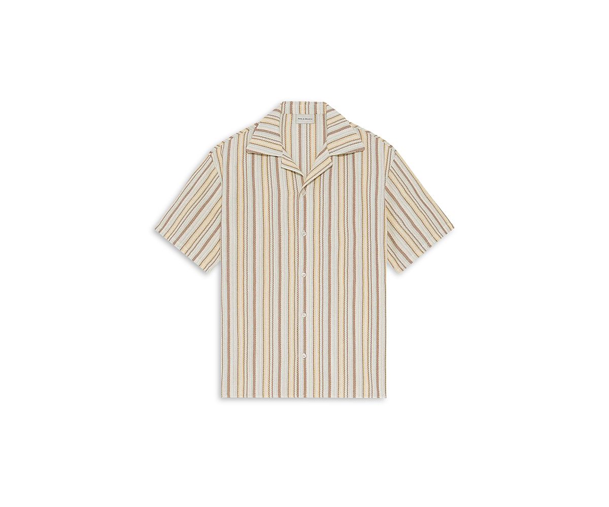 Drole De Monsieur Rayee Relaxed Fit Chemise Stripe Shirt