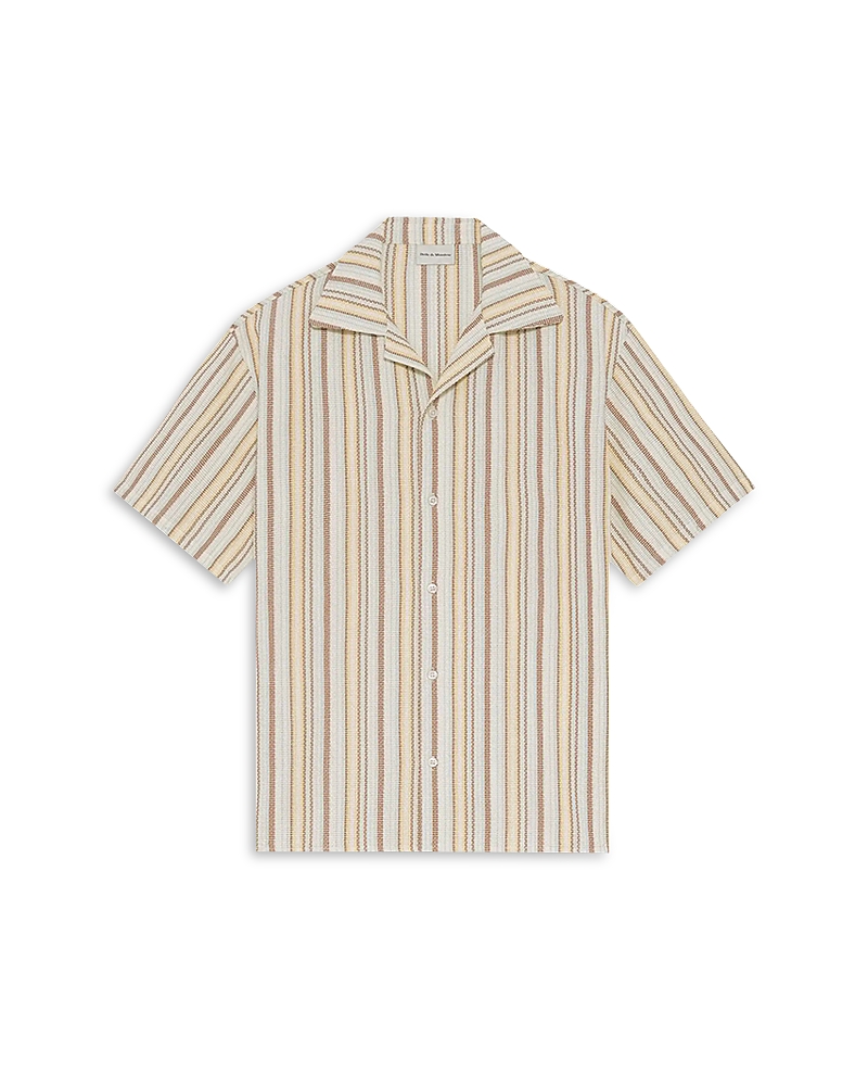 Drole De Monsieur Rayee Relaxed Fit Chemise Stripe Shirt