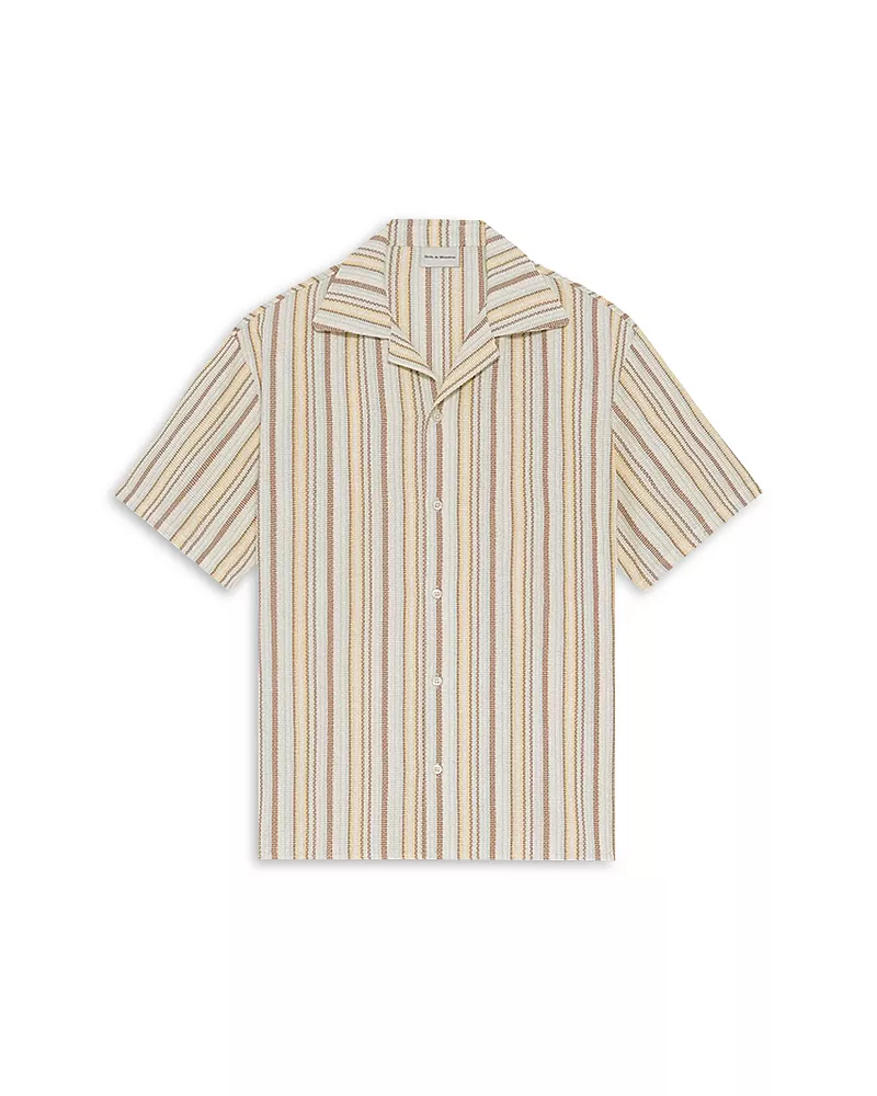Drole De Monsieur Rayee Relaxed Fit Chemise Stripe Shirt