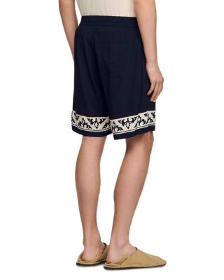 Amalfi Contrast Pattern Flowy Shorts