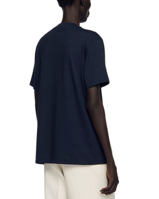 Cotton Crochet Flower Tee