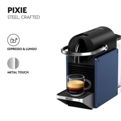 Pixie Espresso Machine by De'Longhi, Dark Blue