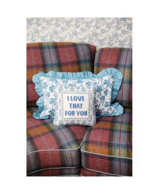 Love That for You Needlepoint Pillow, 11" x 11"