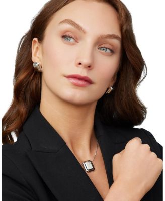 Sterling Silver Cufflink Pendant Necklace