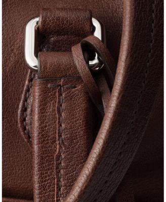  Large Washed Leather Top-Handle Bag