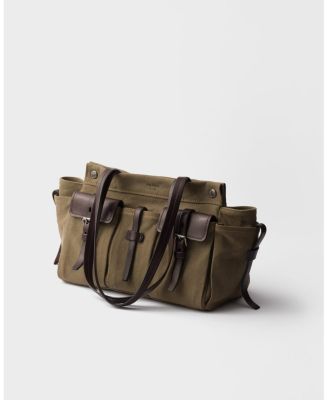  Route Large Canvas And Leather Tote Bag