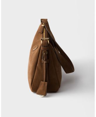 Aimee Large Nubuck Leather Shoulder Bag