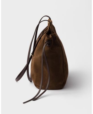  Carry Medium Suede Tote Bag