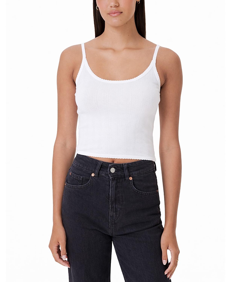 Goldie Lewinter Pointelle Ellie Cropped Cami
