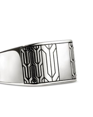 Sterling Silver Icon 50 Signet Ring