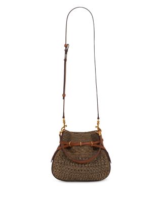 Le Mini Romy Raffia Bucket Bag