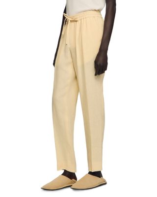 Alpha Elastic Linen Trousers