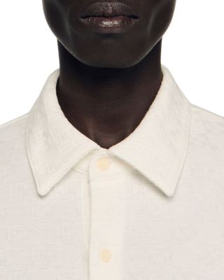 Square Cross Cotton Jacquard Shirt