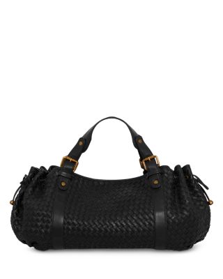 24H Woven Leather Handbag