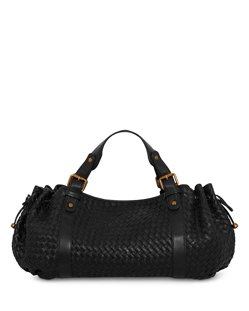 Gerard Darel 24H Woven Leather Handbag