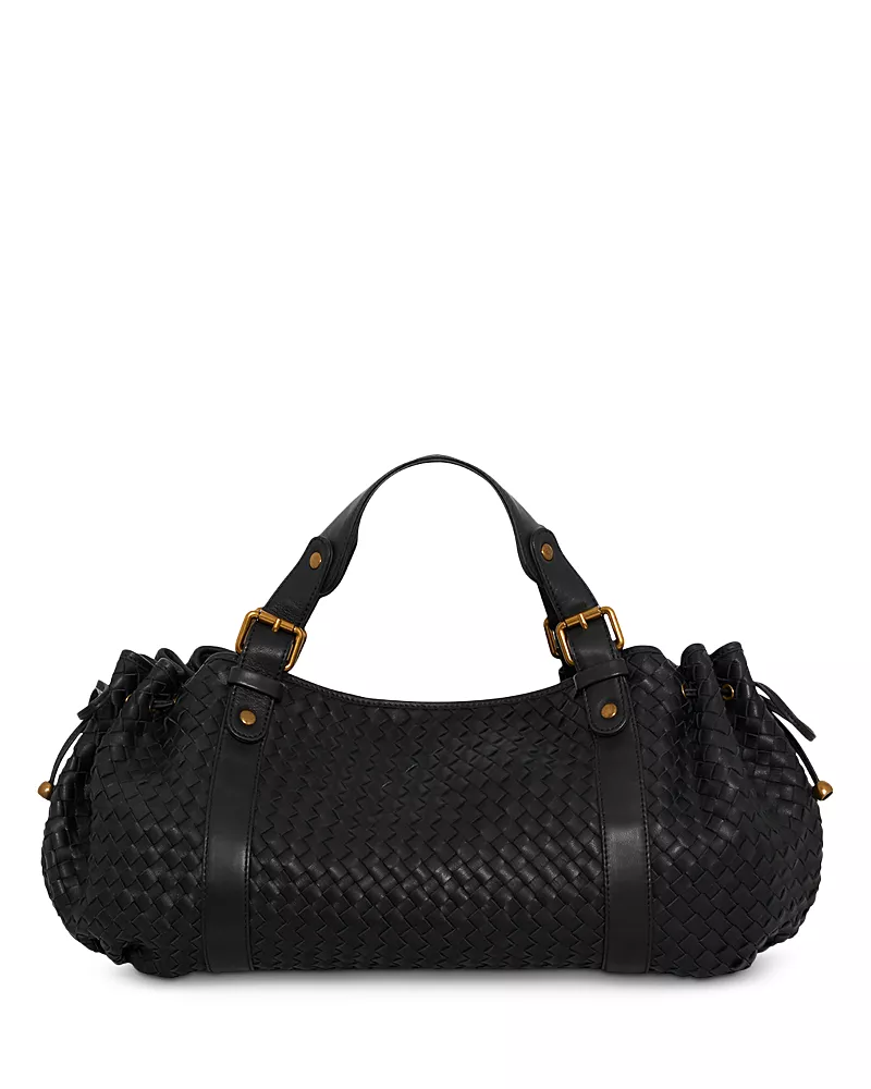 Gerard Darel 24H Woven Leather Handbag