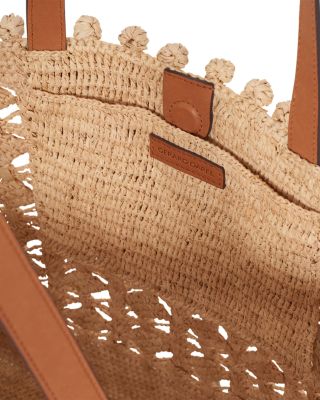Sandra Crochet Raffia Tote Bag