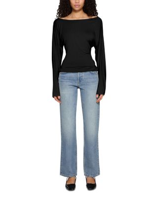 Ariel Mid Rise Wedgie Jeans in Luca