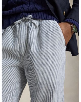 Lateef Slim Tapered Fit Linen Pants