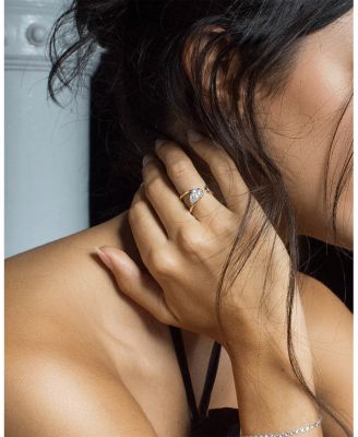 Certified Lab Grown Diamond Zaha Wrap Ring with Pear in 14K Yellow Gold, 1.5 tcw